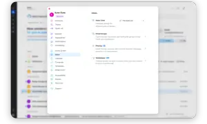 Interface de logiciel de messagerie électronique pour ordinateur, affichant les paramètres de la boîte de réception.