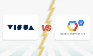 Comparaison Visua vs. Google Cloud Vision API. L'IA visuelle en compétition.
