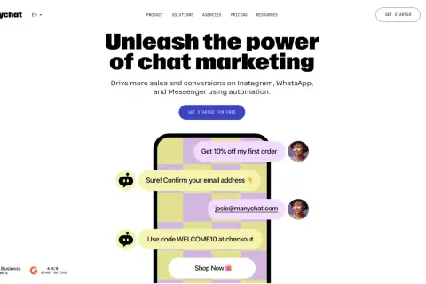 Manychat, c'est quoi ? Un outil pour automatiser le marketing par chat, générant des ventes sur Instagram, WhatsApp et Messenger.