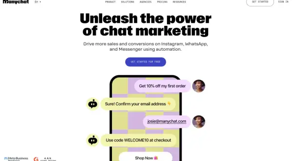 Manychat, c'est quoi ? Un outil pour automatiser le marketing par chat, générant des ventes sur Instagram, WhatsApp et Messenger.