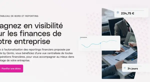 Regate by Qonto offre une visibilité sur les finances de votre entreprise avec des tableaux de bord et des graphiques.