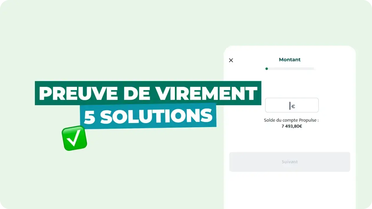 Preuve de virement valid&eacute;e. Le solde du compte Propulse est de 7 493,80&euro;.