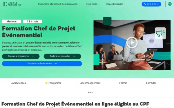 Formation certifiante pour devenir chef de projet événementiel. Apprenez la gestion, la communication et les relations publiques.